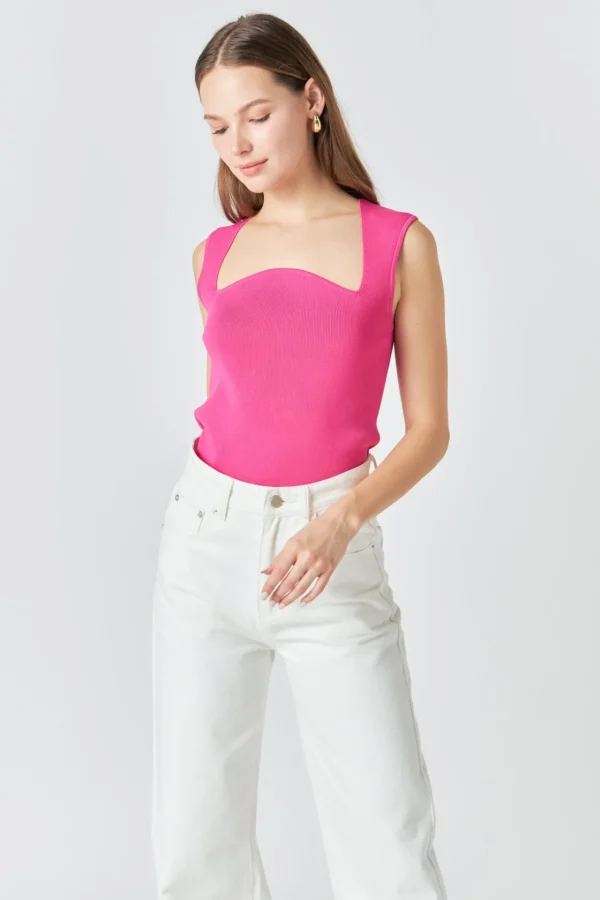 ENDLESS ROSE Sweaters & Knits | Tops*- Ribbed Knit Sleeveless Top