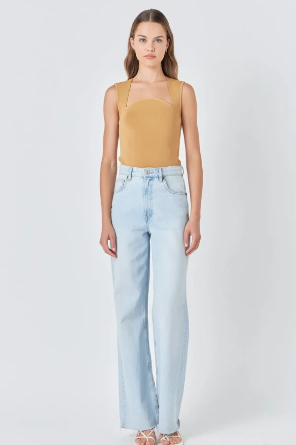 ENDLESS ROSE Sweaters & Knits | Tops*- Ribbed Knit Sleeveless Top