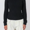 ENDLESS ROSE Sweaters & Knits | Tops*- Ribbed Long Sleeve Top BLACK