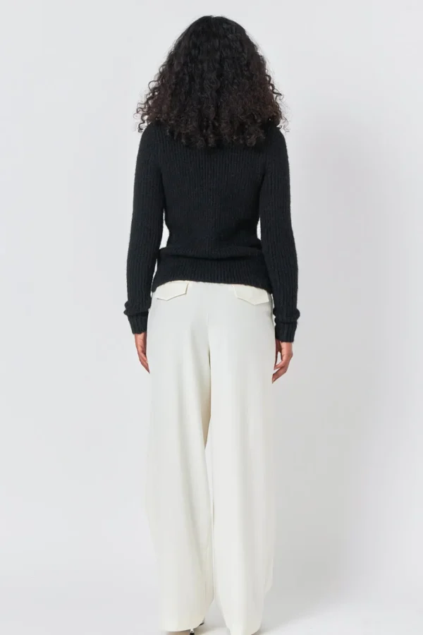 ENDLESS ROSE Sweaters & Knits | Tops*- Ribbed Long Sleeve Top BLACK