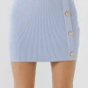 ENDLESS ROSE Skirts | Tops*- Ribbed Mini Skirt POWDERBLUE