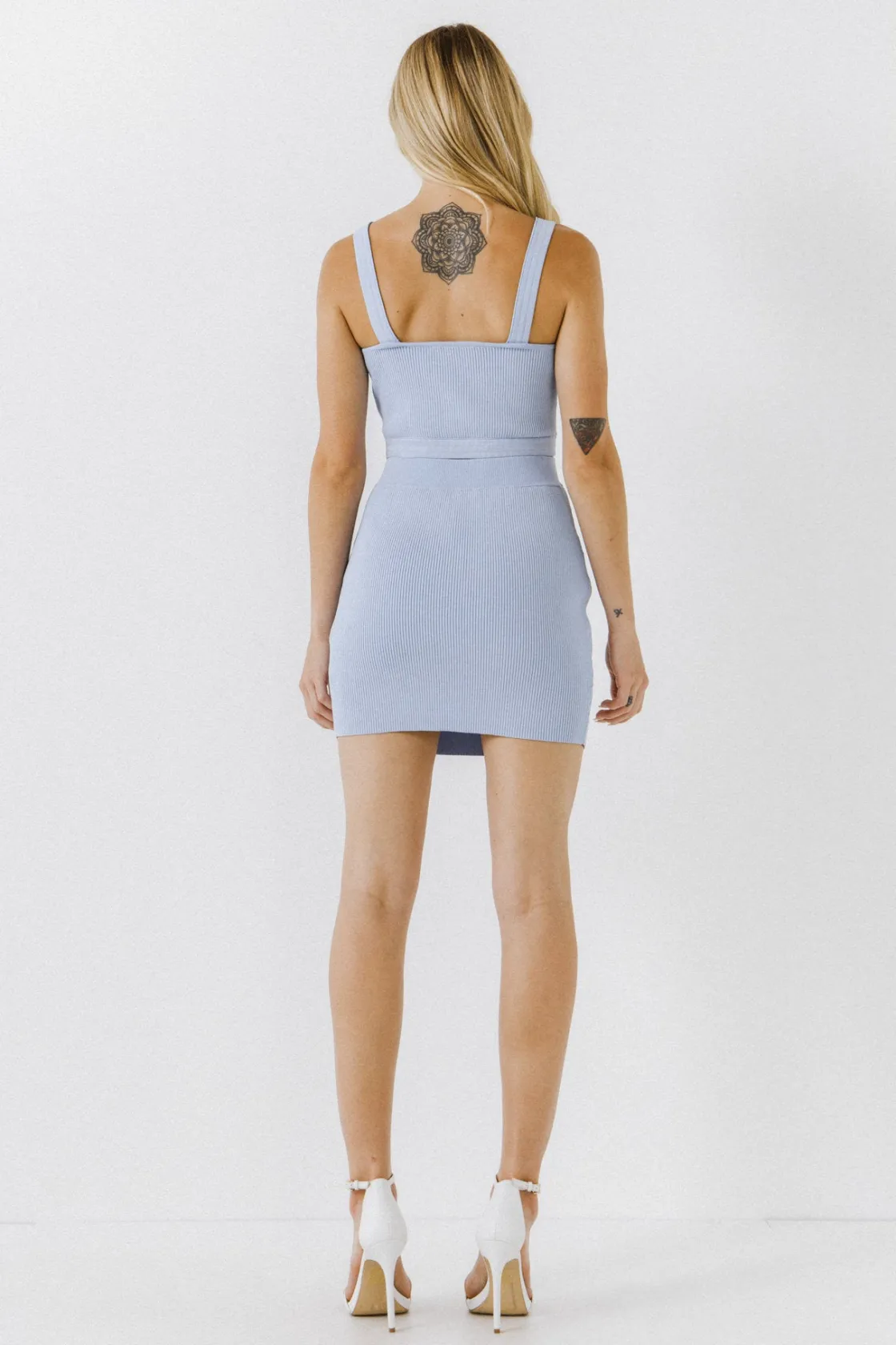 endless_rose__ribbed_mini_2.webp ENDLESS ROSE Skirts | Tops*- Ribbed Mini Skirt POWDERBLUE