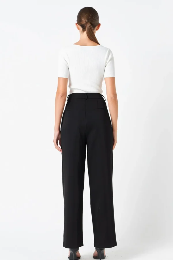 ENDLESS ROSE Tops*- Ribbed Short Sleeve Top