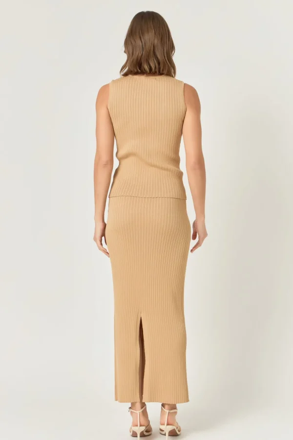 ENDLESS ROSE Tops*- Ribbed Sleeveless Top