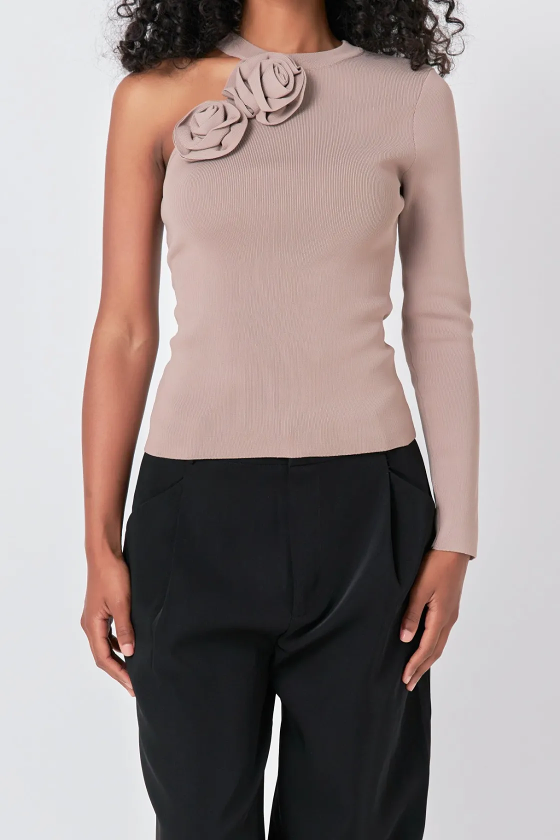 endless_rose__rose_knit_t_5.webp ENDLESS ROSE Tops*- Rose Knit Top