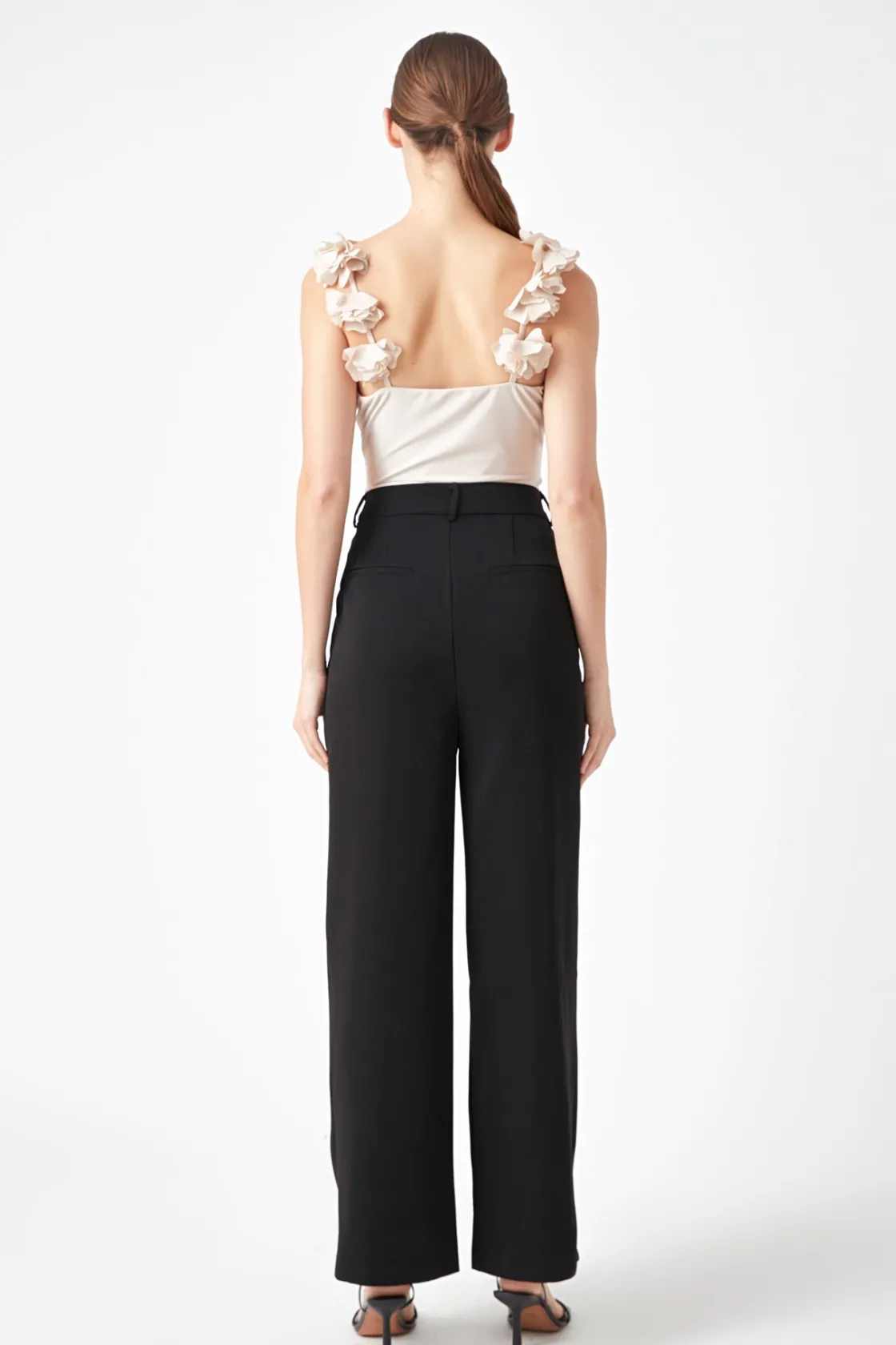 endless_rose__rosette_sho_7.webp ENDLESS ROSE Tops*- Rosette Shoulder Fitted Top