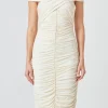 ENDLESS ROSE Bodycon Dresses | Tops*- Ruched Bodycon Midi Dress CREAM