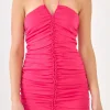 ENDLESS ROSE Bodycon Dresses | Tops*- Ruched Halter Mini Dress FUCHSIA