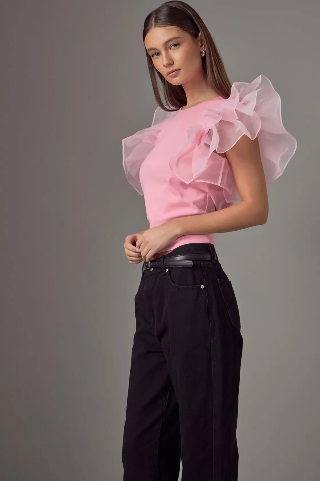 endless_rose__ruffle_top_2.webp ENDLESS ROSE Tops*- Ruffle Top