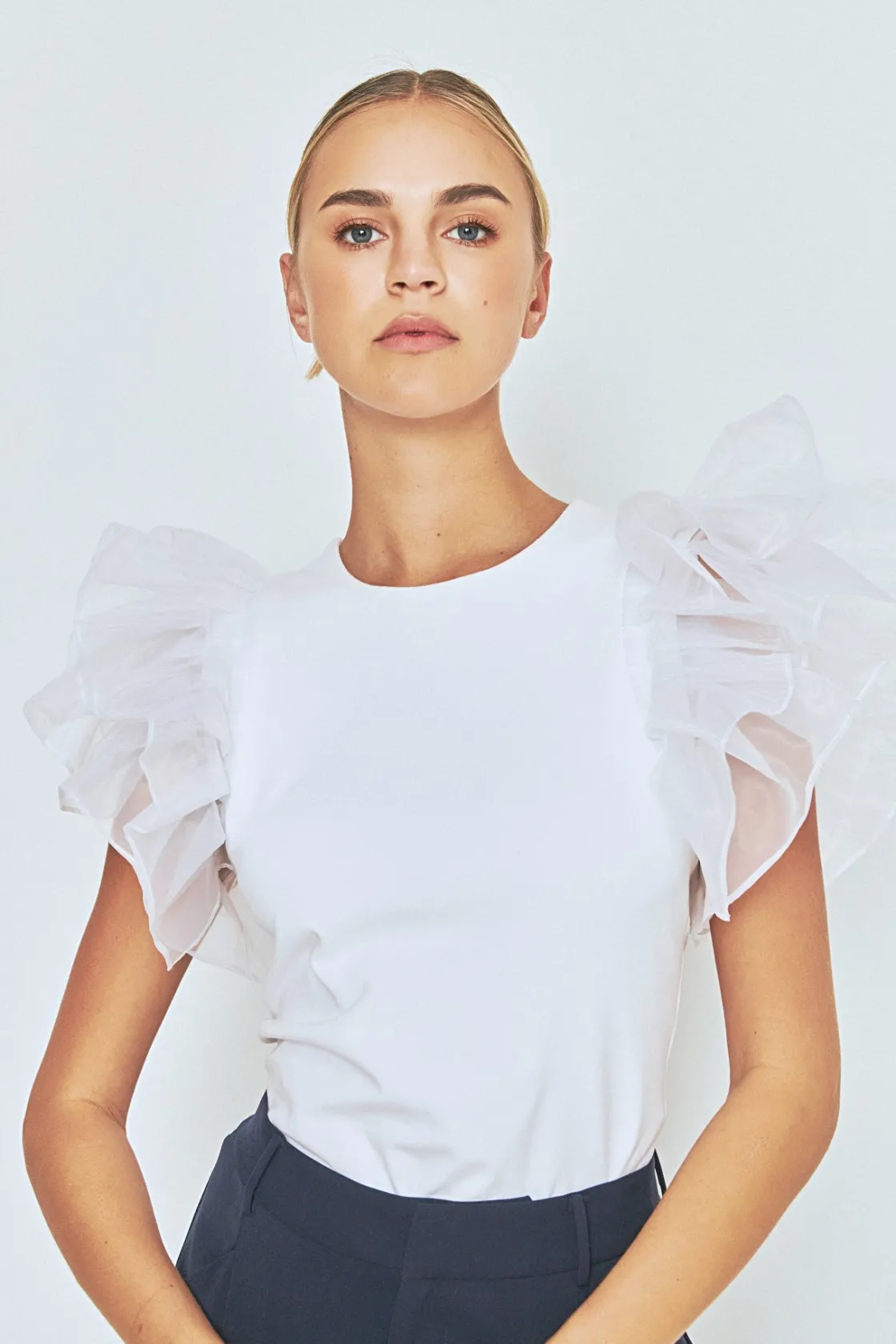 endless_rose__ruffle_top_9.webp ENDLESS ROSE Tops*- Ruffle Top