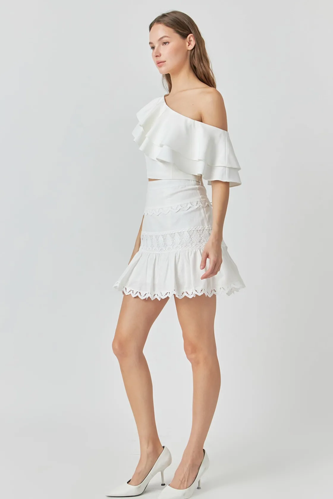 endless_rose__ruffled_one_1.webp ENDLESS ROSE Tops*- Ruffled One Shoulder Top
