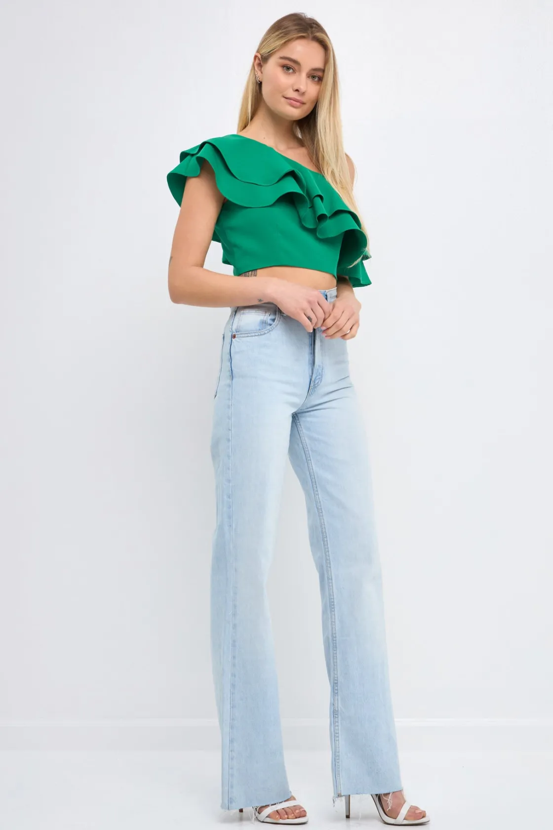 endless_rose__ruffled_one_16.webp ENDLESS ROSE Tops*- Ruffled One Shoulder Top