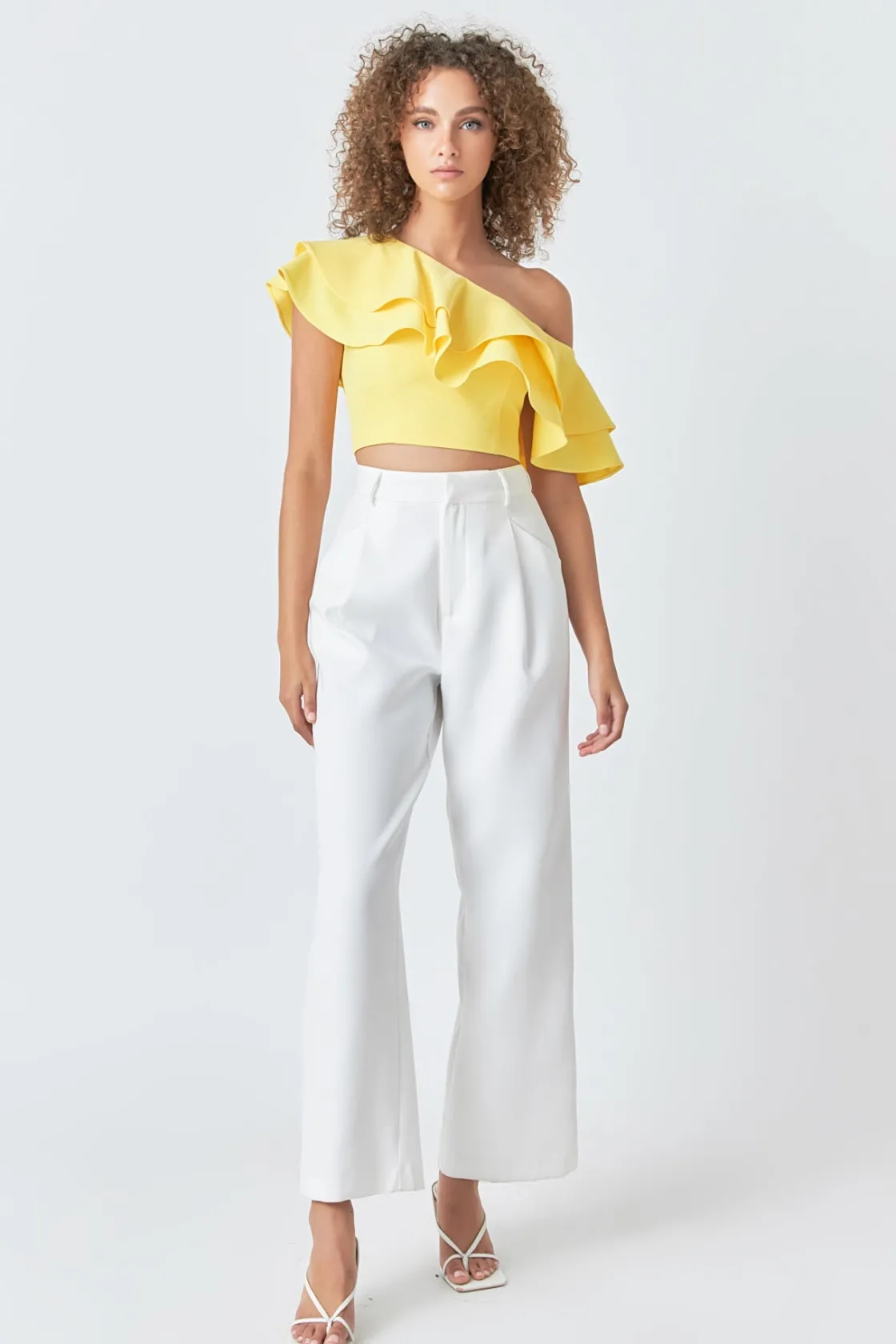 endless_rose__ruffled_one_4.webp ENDLESS ROSE Tops*- Ruffled One Shoulder Top