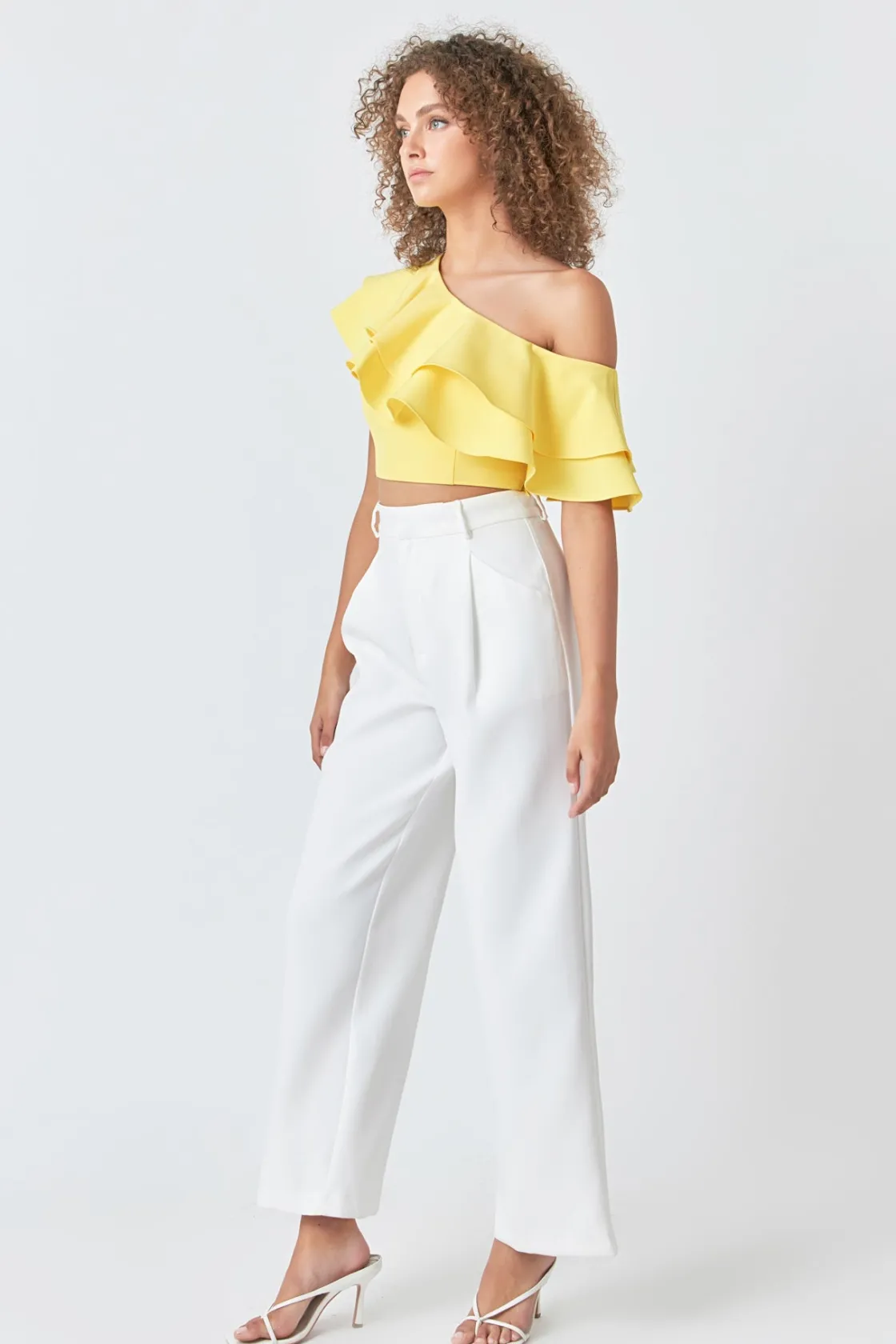 endless_rose__ruffled_one_6.webp ENDLESS ROSE Tops*- Ruffled One Shoulder Top