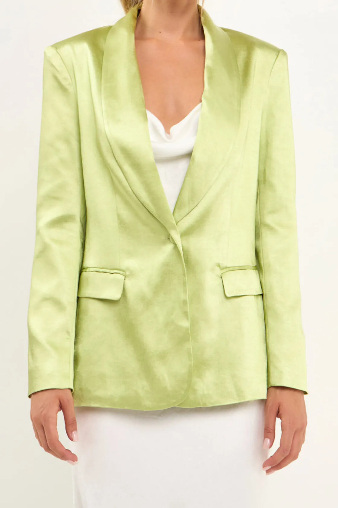 endless_rose__satin_blaze_14.webp ENDLESS ROSE Blazers | Tops*- Satin Blazer