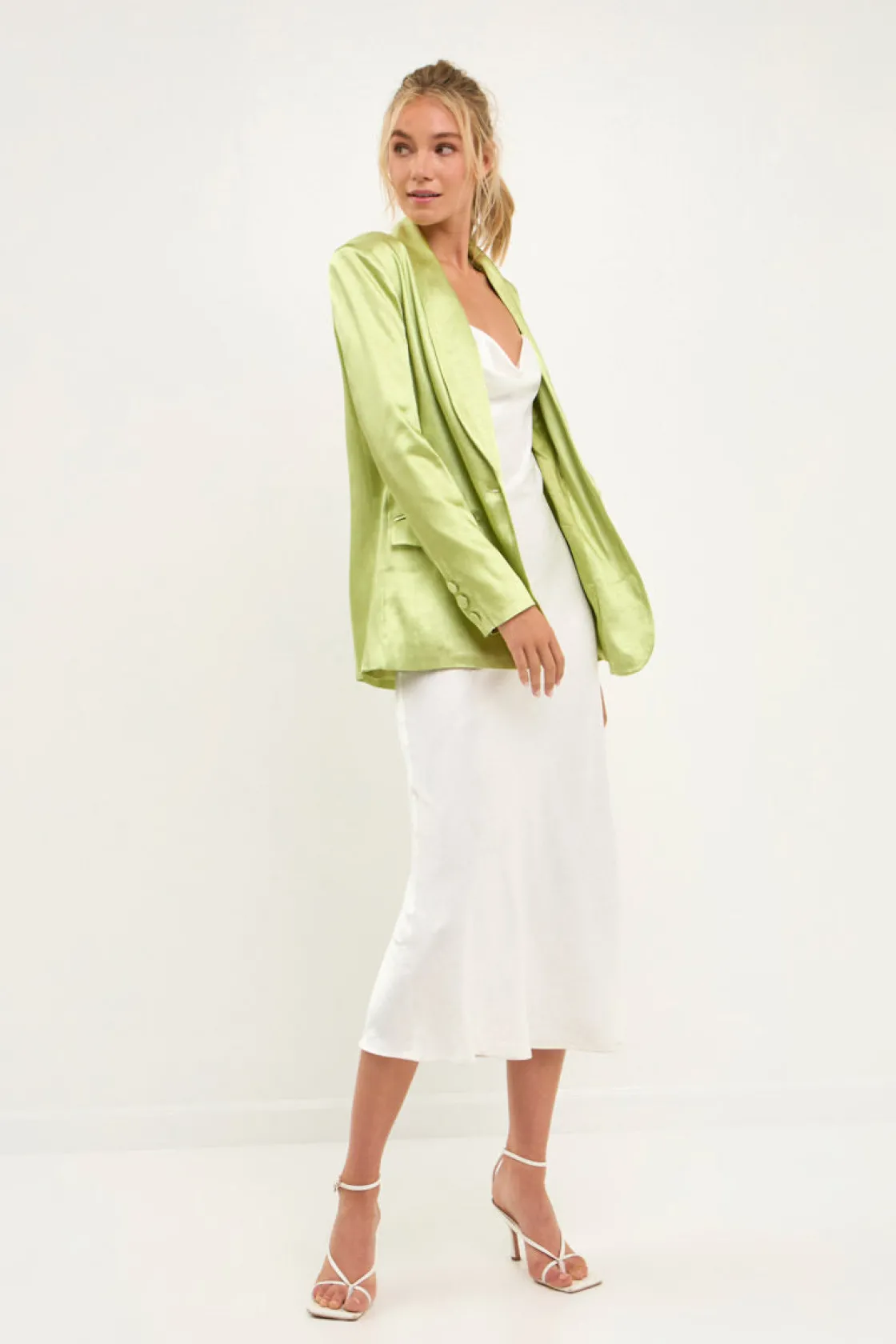 endless_rose__satin_blaze_16.webp ENDLESS ROSE Blazers | Tops*- Satin Blazer