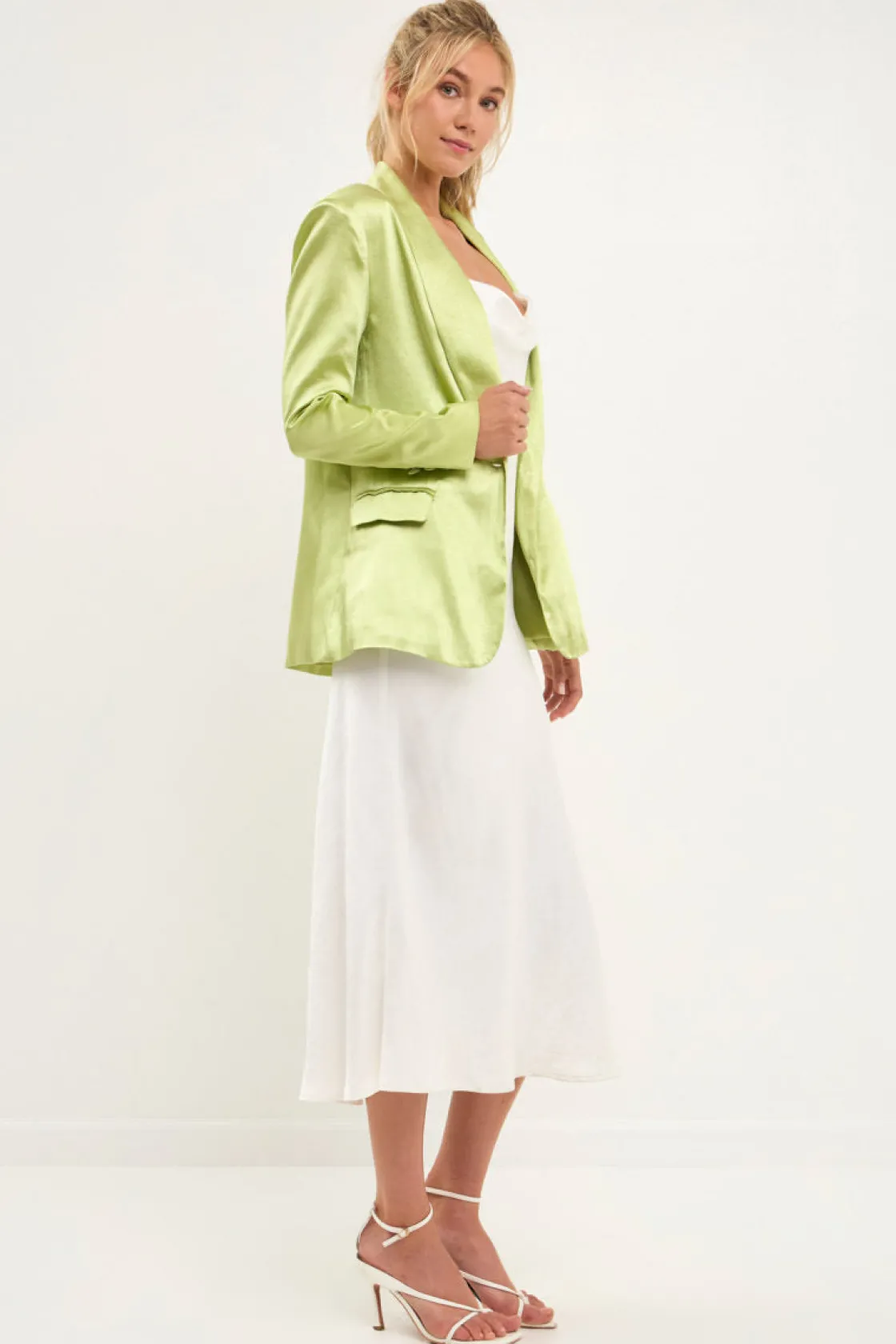 endless_rose__satin_blaze_17.webp ENDLESS ROSE Blazers | Tops*- Satin Blazer