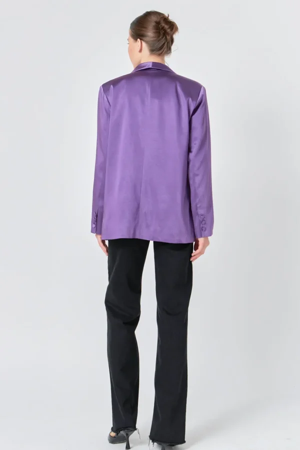 ENDLESS ROSE Blazers | Tops*- Satin Blazer