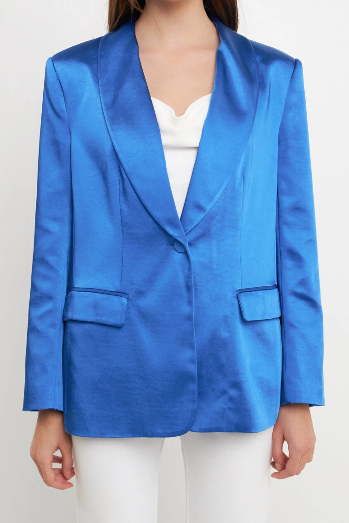 endless_rose__satin_blaze_25.webp ENDLESS ROSE Blazers | Tops*- Satin Blazer