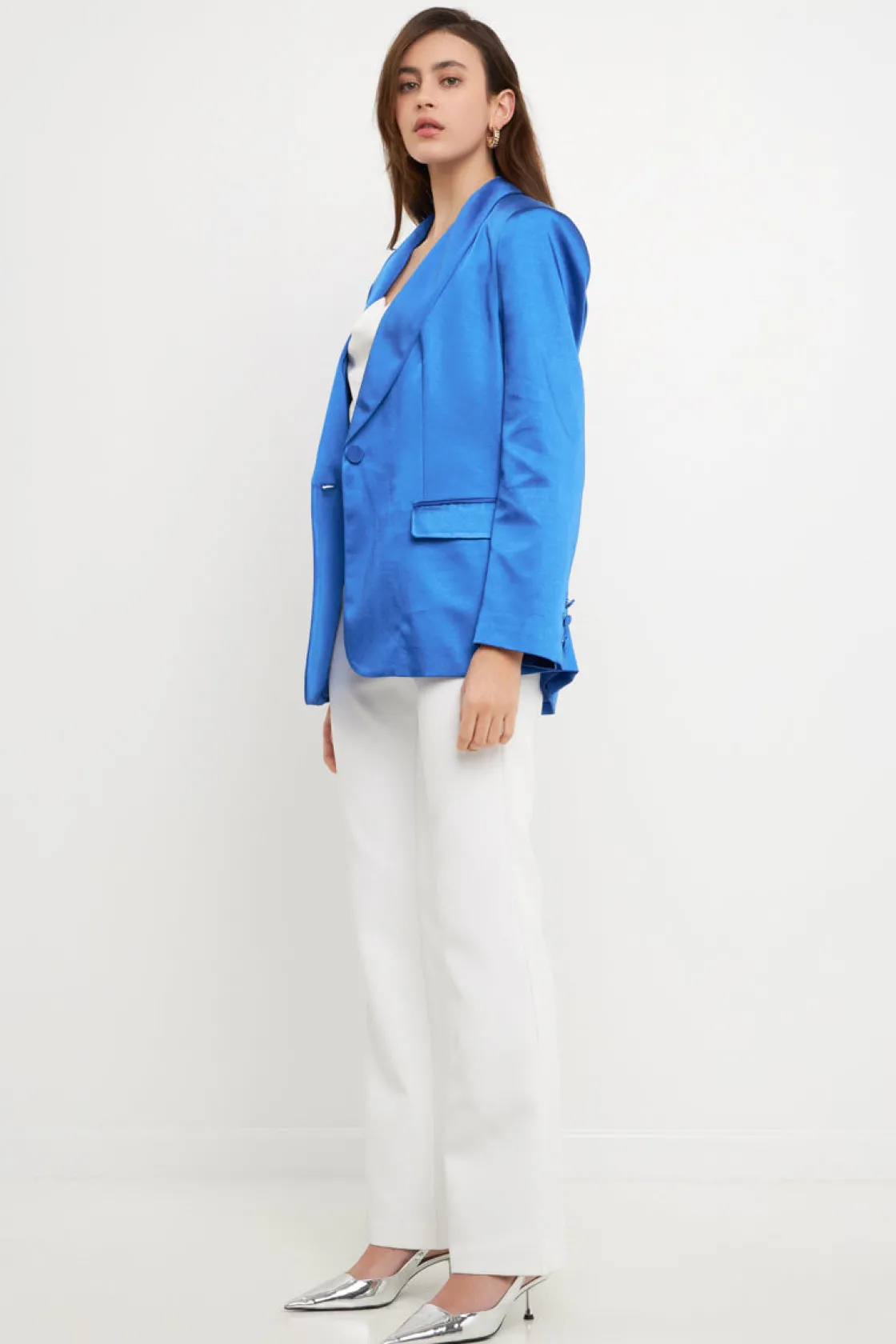 endless_rose__satin_blaze_26.webp ENDLESS ROSE Blazers | Tops*- Satin Blazer