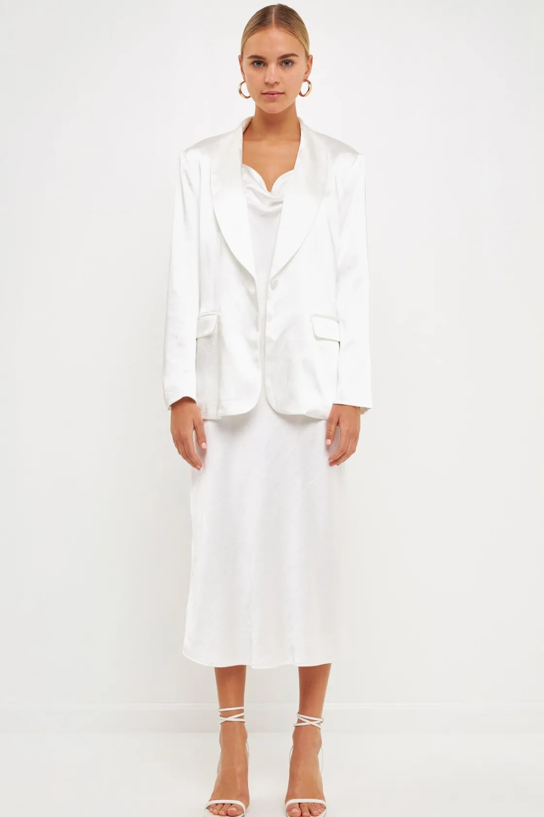 endless_rose__satin_blaze_9.webp ENDLESS ROSE Blazers | Tops*- Satin Blazer