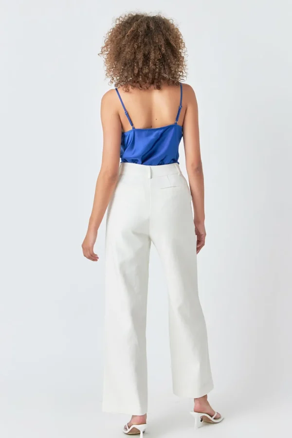 ENDLESS ROSE Tops*- Satin Cowl Neck Top