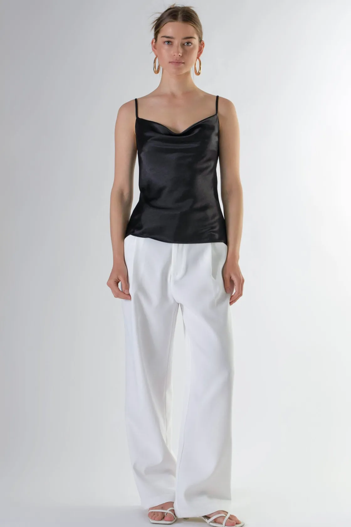 endless_rose__satin_cowl__24.webp ENDLESS ROSE Tops*- Satin Cowl Neck Top