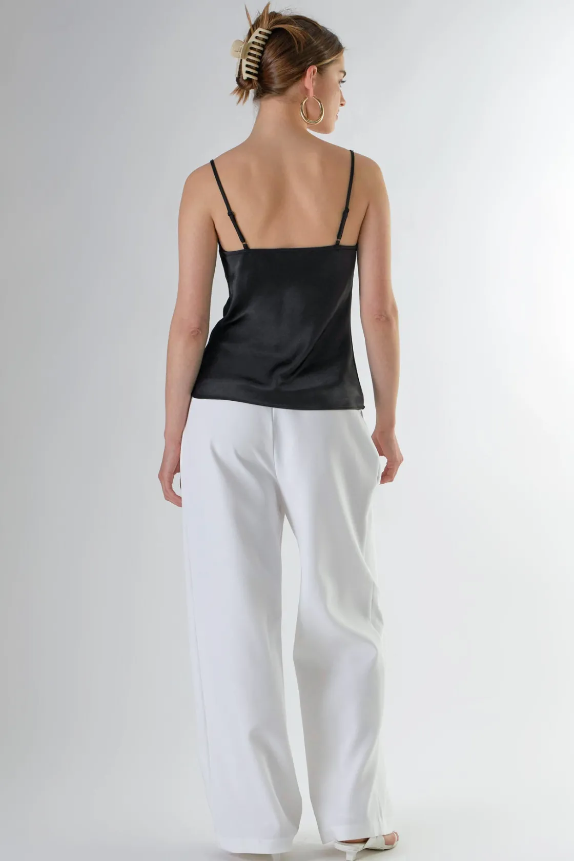 endless_rose__satin_cowl__27.webp ENDLESS ROSE Tops*- Satin Cowl Neck Top