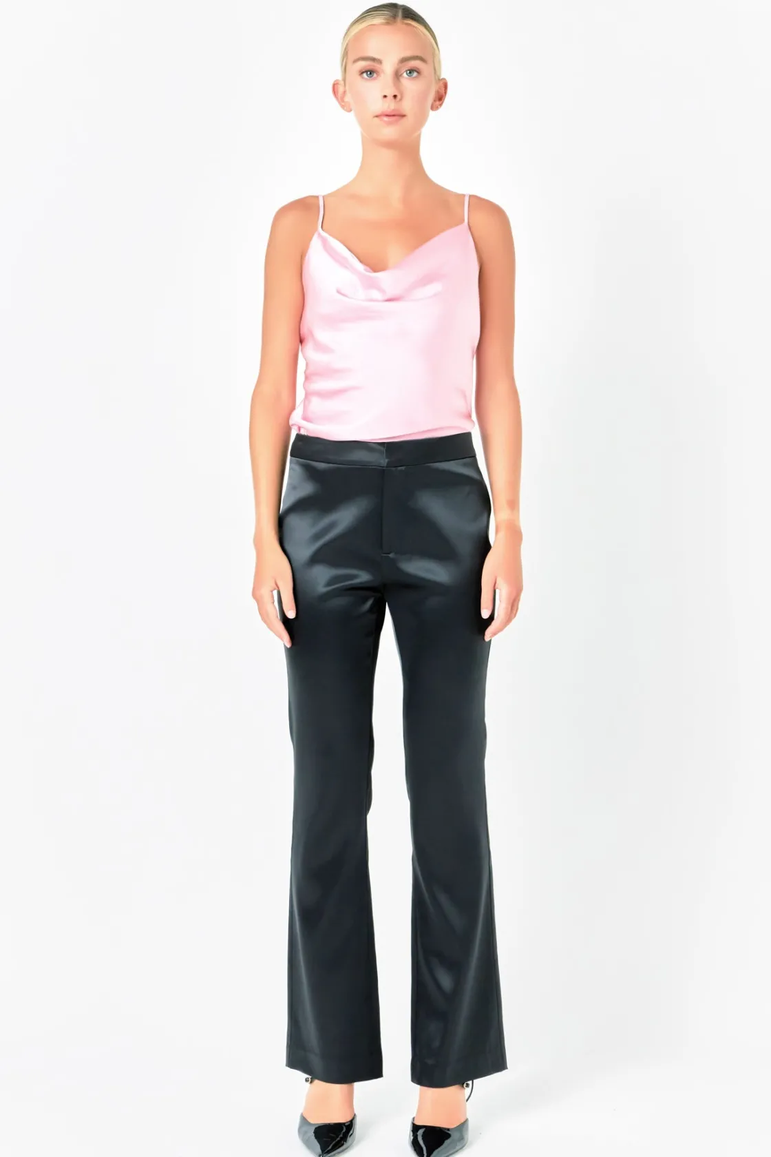 endless_rose__satin_cowl__4.webp ENDLESS ROSE Tops*- Satin Cowl Neck Top