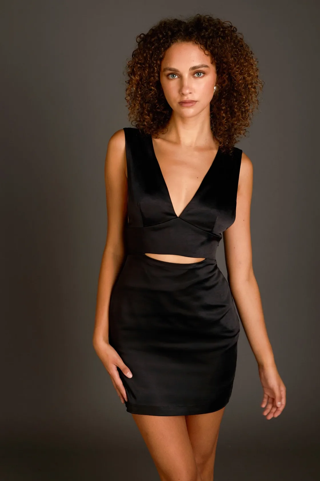 endless_rose__satin_cutou_4.webp ENDLESS ROSE Satin Dresses | Bodycon Dresses*- Satin Cut-Out Mini Dress