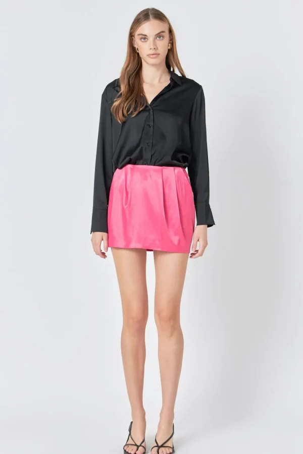ENDLESS ROSE Skirts | Tops*- Satin Mini Skirt