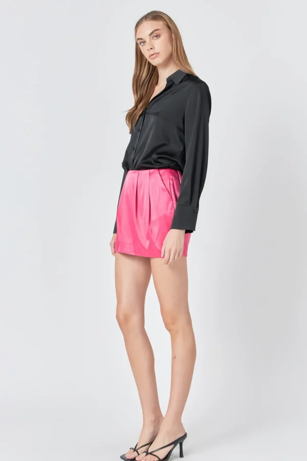 ENDLESS ROSE Skirts | Tops*- Satin Mini Skirt