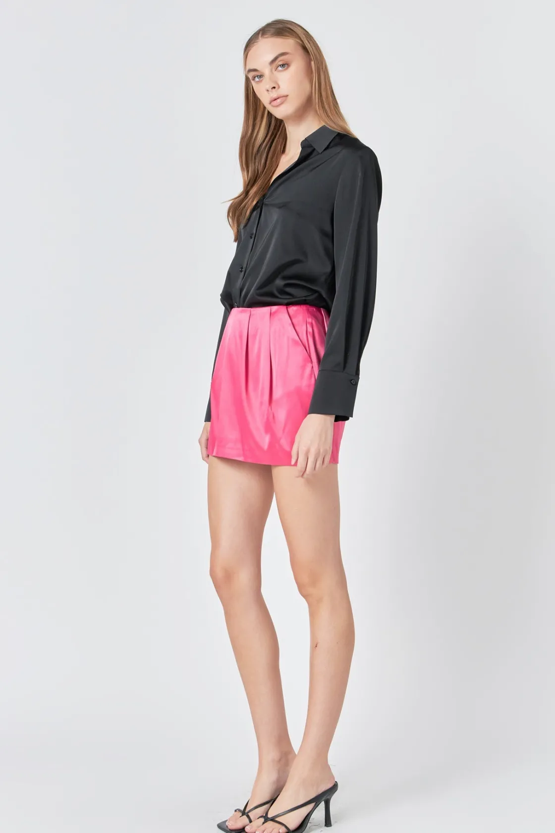endless_rose__satin_mini__6.webp ENDLESS ROSE Skirts | Tops*- Satin Mini Skirt