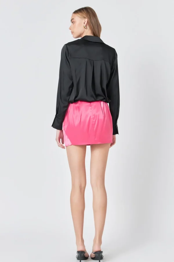 ENDLESS ROSE Skirts | Tops*- Satin Mini Skirt