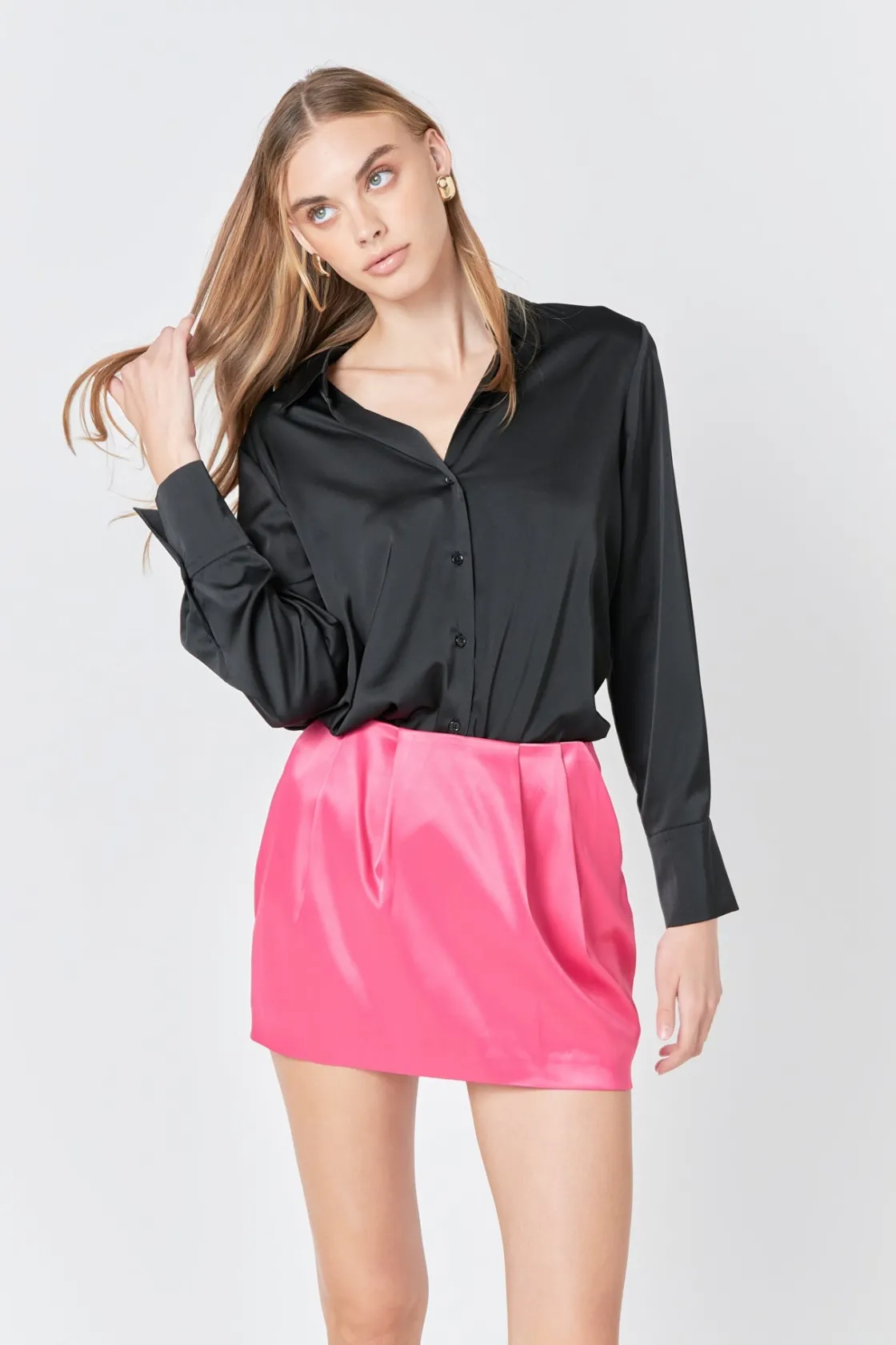 endless_rose__satin_mini__8.webp ENDLESS ROSE Skirts | Tops*- Satin Mini Skirt