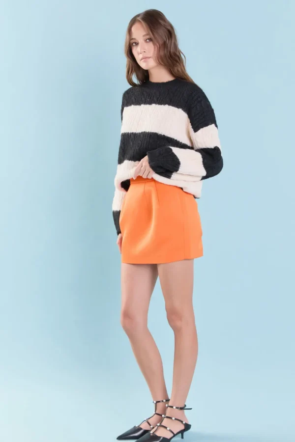 ENDLESS ROSE Skirts | Tops*- Satin Pintucked Mini Skirt