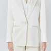 ENDLESS ROSE Jackets & Coats | Blazers*- Satin Relaxed Blazer CHAMPAGNE