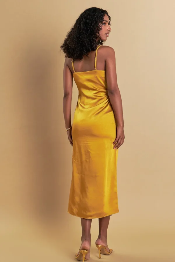 ENDLESS ROSE Satin Dresses | Tops*- Satin Wrap Midi Dress