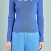 ENDLESS ROSE Sweaters & Knits | Tops*- Scallop Detail Long Sleeve Sweater
