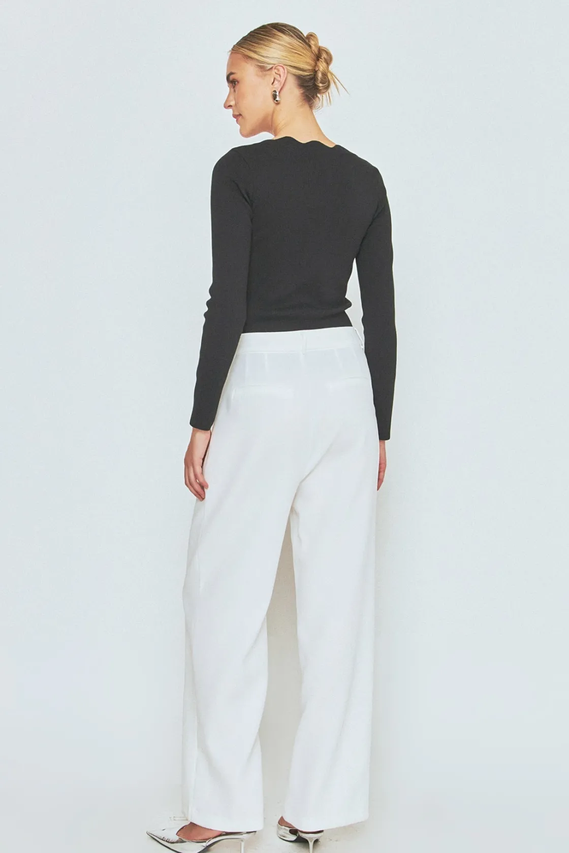 endless_rose__scallop_det_12.webp ENDLESS ROSE Sweaters & Knits | Tops*- Scallop Detail Long Sleeve Sweater