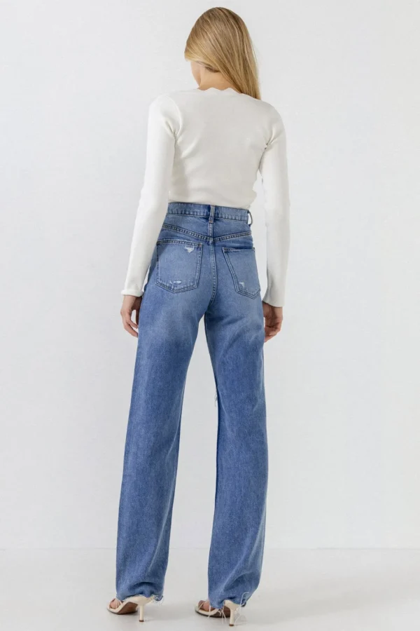 ENDLESS ROSE Sweaters & Knits | Tops*- Scallop Detail Long Sleeve Sweater