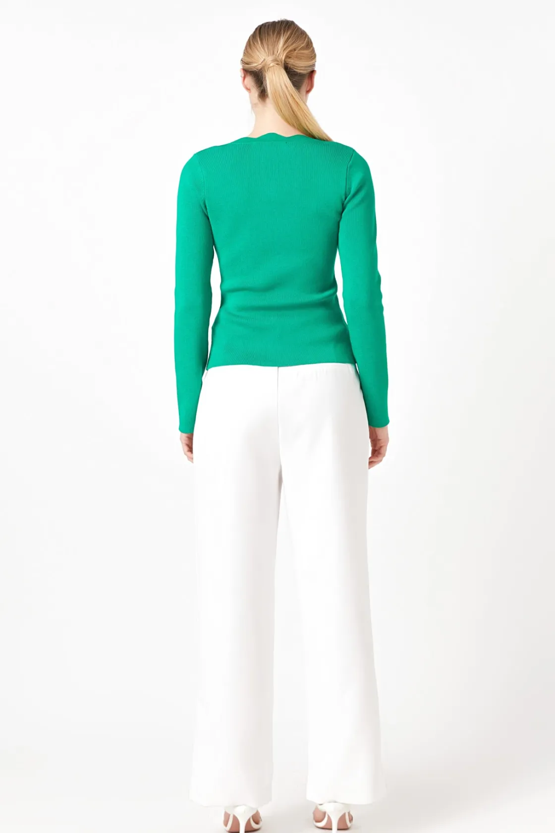 endless_rose__scallop_det_7-1.webp ENDLESS ROSE Sweaters & Knits | Tops*- Scallop Detail Long Sleeve Sweater