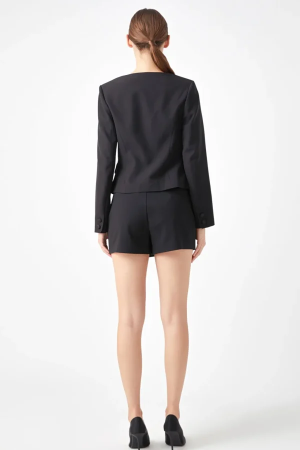 ENDLESS ROSE Jackets & Coats | Tops*- Scooped U Buttoned Top