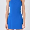 ENDLESS ROSE Bodycon Dresses | Tops*- Scuba Strapless Mini Dress ROYALBLUE