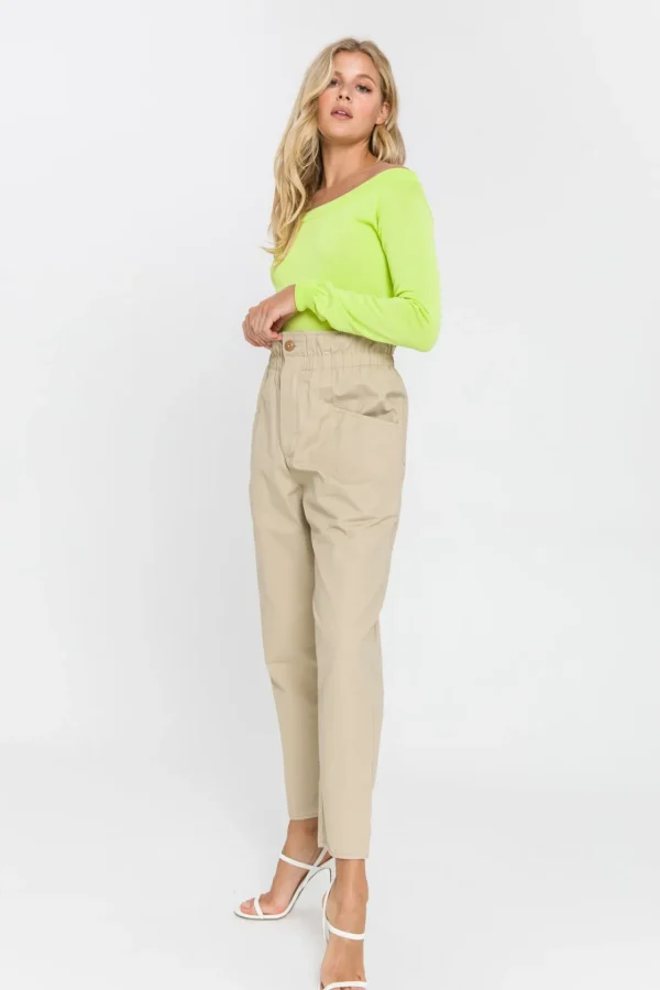 ENDLESS ROSE Sweaters & Knits | Tops*- See Through Yoke Sweater YELLOW