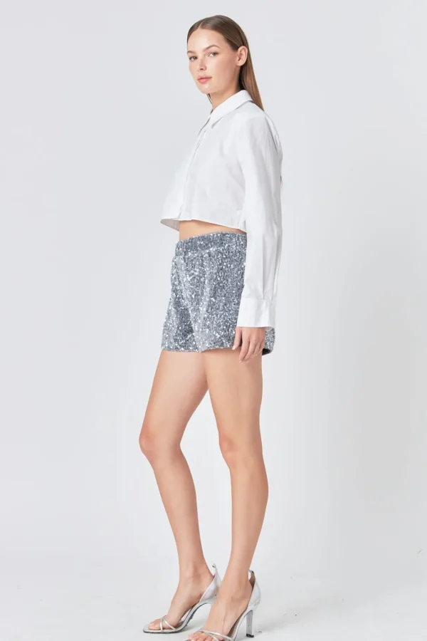 ENDLESS ROSE Matching Sets | Shorts & Skorts*- Sequin Confetti Shorts