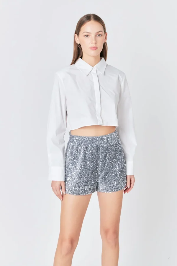 ENDLESS ROSE Matching Sets | Shorts & Skorts*- Sequin Confetti Shorts