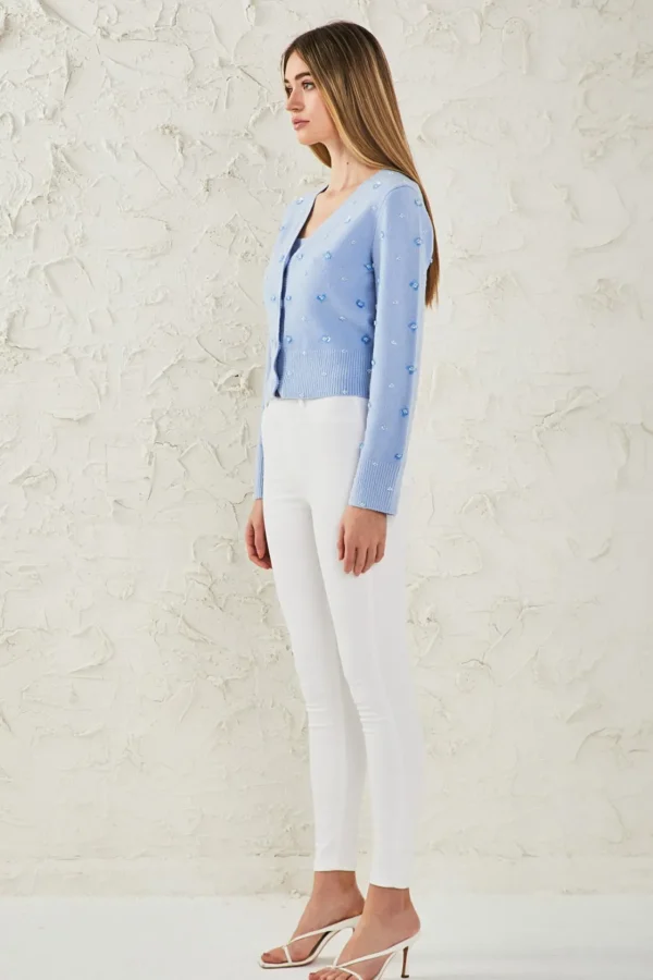 ENDLESS ROSE Sweaters & Knits*- Sequin Embellished Cardigan