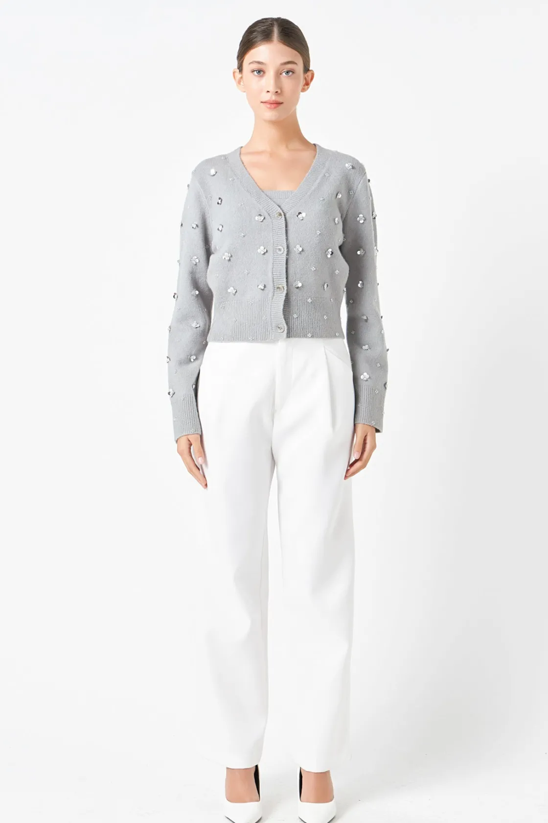 endless_rose__sequin_embe_4-1.webp ENDLESS ROSE Sweaters & Knits*- Sequin Embellished Cardigan