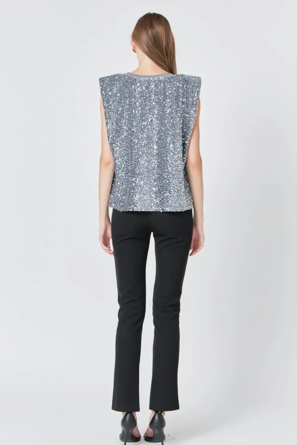 ENDLESS ROSE Matching Sets | Tops*- Sequin Embellished Top